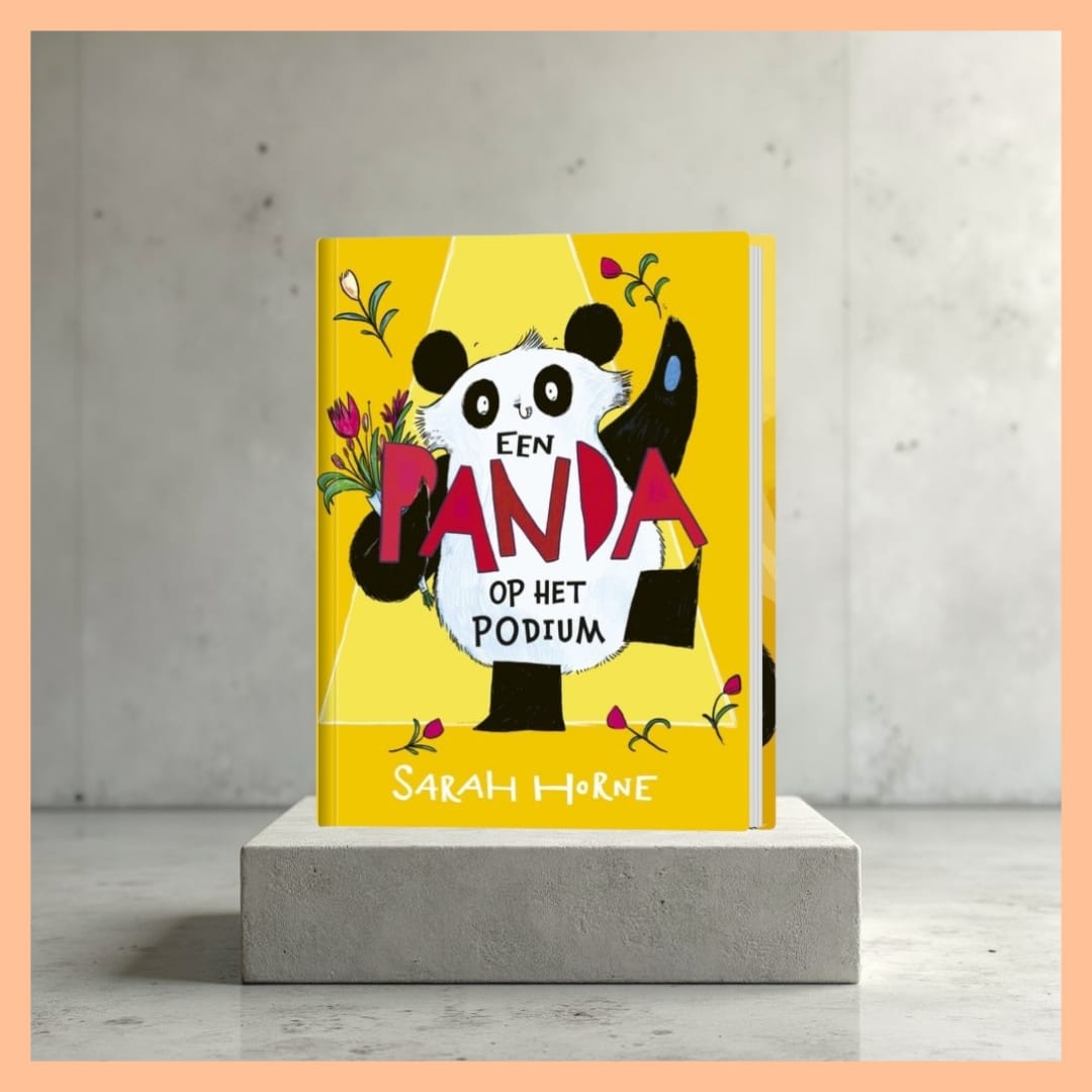 Een panda op het podium